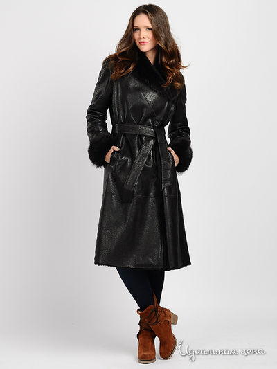 Дубленка Santa Lucia, цвет цвет темно-коричневый