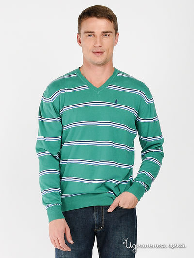 Пуловер Marlboro Classics, цвет цвет зеленый