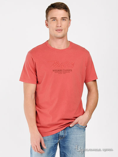 Футболка Marlboro Classics, цвет цвет коралловый