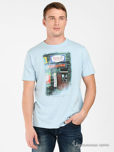 Футболка Marlboro Classics, цвет цвет голубой