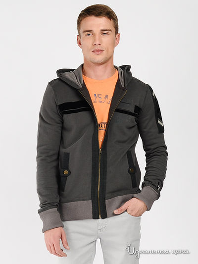 Толстовка Gaudi, цвет цвет темно-серый