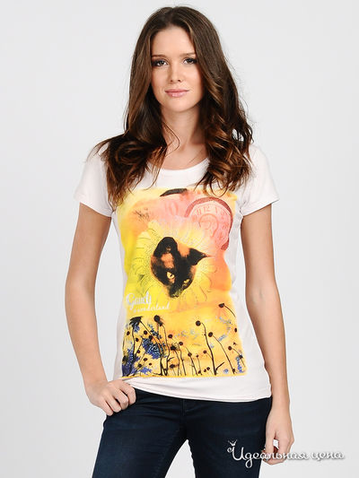 Футболка Gaudi, цвет цвет розовый