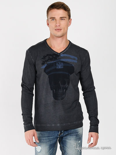 Лонгслив Gaudi, цвет цвет темно-серый