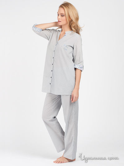 Пижама Reflections, цвет цвет белый / синий