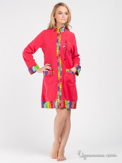 Халат Aqua (одежда), цвет цвет клубничный