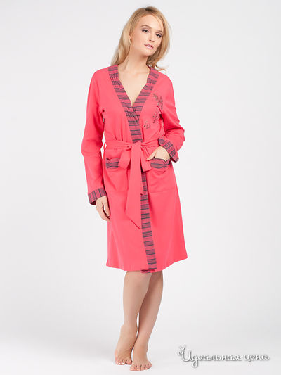 Халат Aqua (одежда), цвет цвет клубничный