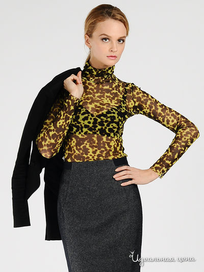 Водолазка Larro, цвет цвет коричневый / лимонный