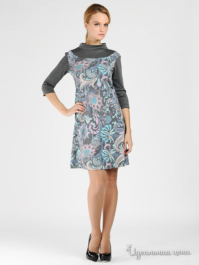 Платье Larro, цвет цвет серый / голубой