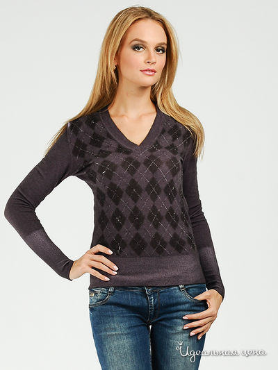 Пуловер Mix Wear, цвет цвет темно-лиловый