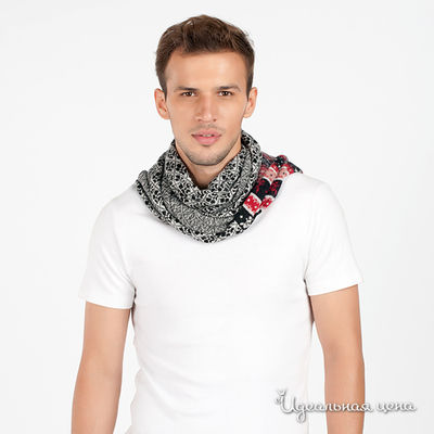 Шарф Moschino аксессуары, цвет цвет серый