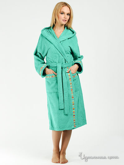 Халат CALEFFI, цвет цвет зеленый