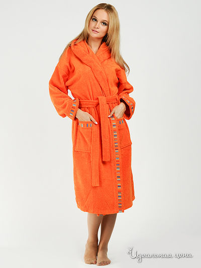 Халат CALEFFI, цвет цвет оранжевый
