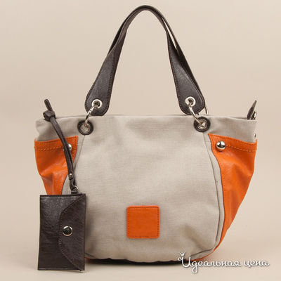 Сумка Vitapelle, цвет цвет бежевый / оранжевый / шоколадный