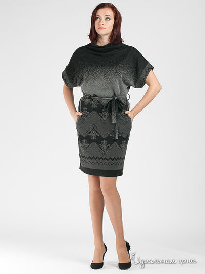 Платье Adzhedo, цвет цвет черный / серый