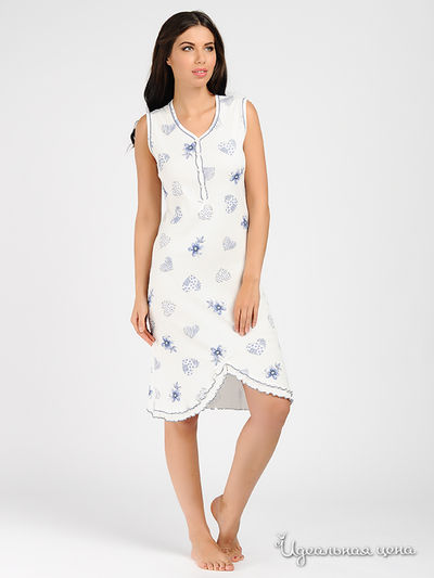 Сорочка Fancy, цвет цвет молочный / голубой