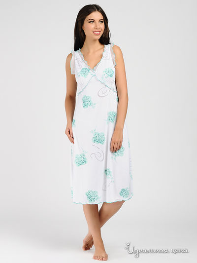 Сорочка Fancy, цвет цвет белый / зеленый