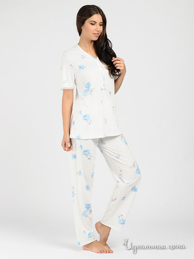 Пижама Fancy, цвет цвет молочный / голубой