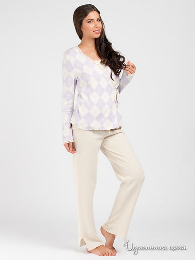 Пижама Fancy, цвет цвет светло-бежевый / сиреневый