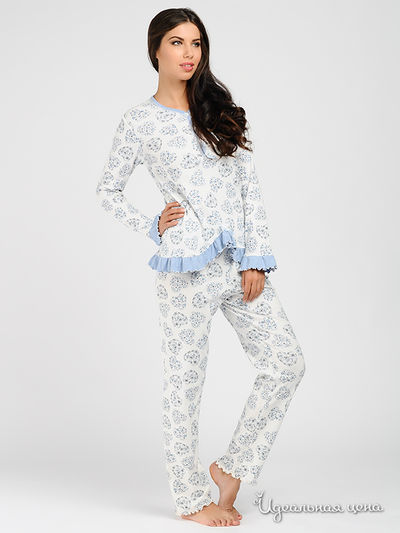 Пижама Fancy, цвет цвет белый / голубой