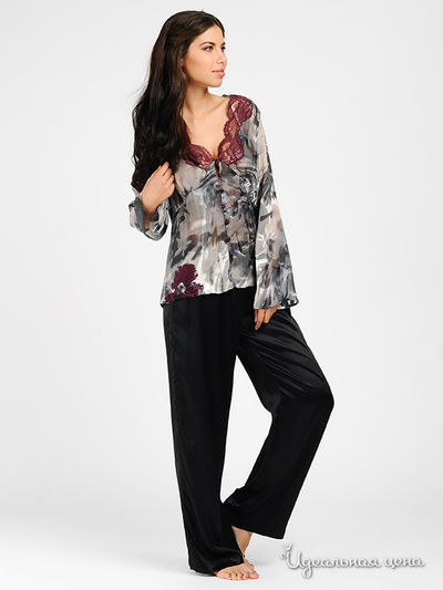 Пижама Charoi, цвет цвет серый / черный