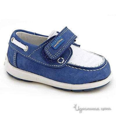 Мокасины Petit shoes, цвет цвет белый / синий