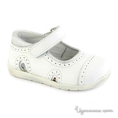 Туфли Petit shoes для девочки, цвет белый