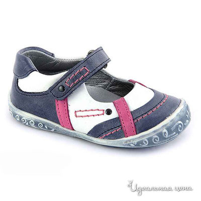 Туфли Petit shoes, цвет цвет синий / белый