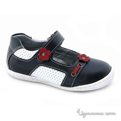 Туфли Petit shoes, цвет цвет белый / черный