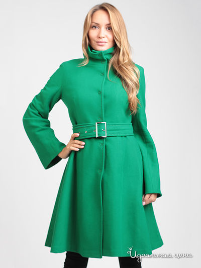 Пальто LES PEMUA женское, цвет зеленый