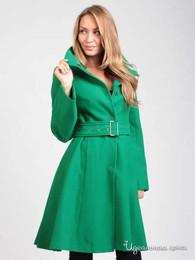 Пальто LES PEMUA женское, цвет зеленый