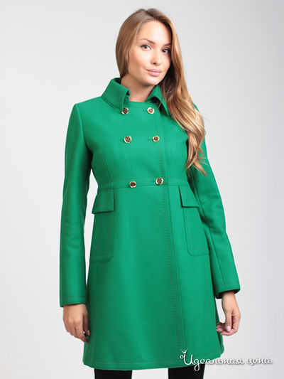 Пальто Les Pemua, цвет цвет зеленый