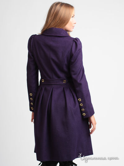 Пальто LES PEMUA женское, цвет фиолетовый