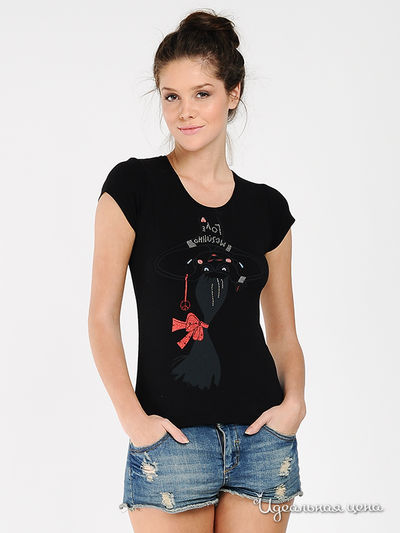 Футболка GUECCA, цвет цвет черный