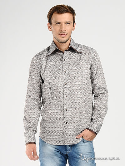 Рубашка Venturo, цвет цвет коричневый / белый