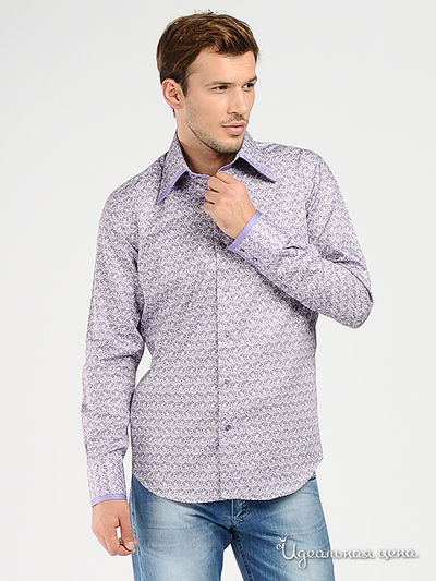 Рубашка Venturo, цвет цвет фиолетовый / белый