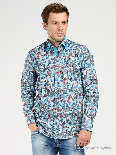 Рубашка Venturo, цвет цвет голубой / мультиколор