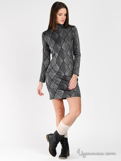 Платье Scapa, цвет цвет серый / синий