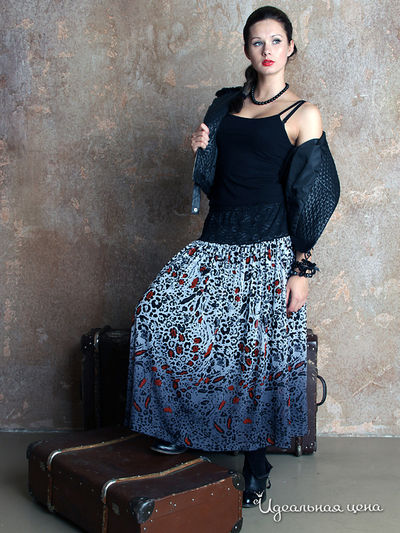 Юбка Kristina, цвет цвет серо-синий