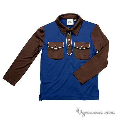 Рубашка-поло Fore!!Axel&Hudson, цвет цвет синий / коричневый