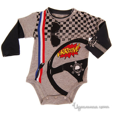 Боди Mini Shatsu, цвет цвет серый