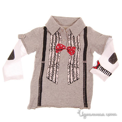 Рубашка-поло Mini Shatsu для мальчика, цвет серый