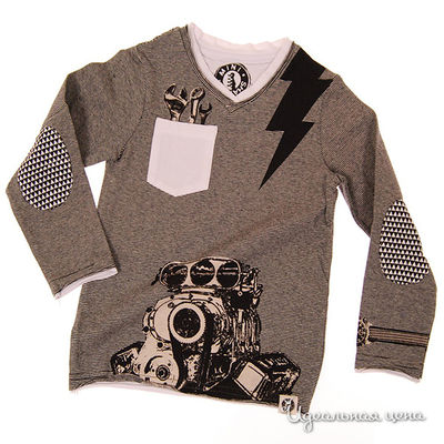 Лонгслив Mini Shatsu, цвет цвет коричневый