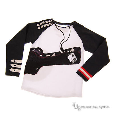 Лонгслив Mini Shatsu, цвет цвет белый / черный