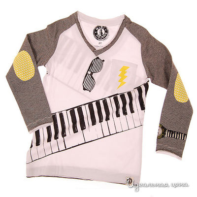 Лонгслив Mini Shatsu, цвет цвет розовый / коричневый