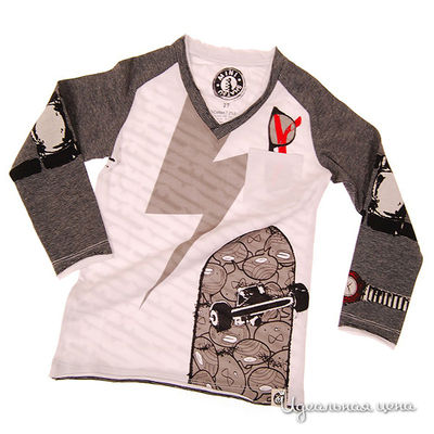 Лонгслив Mini Shatsu, цвет цвет розовый / серый