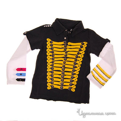 Рубашка-поло Mini Shatsu, цвет цвет черный