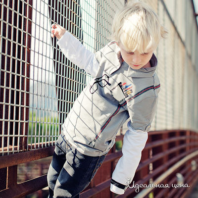 Рубашка-поло Mini Shatsu для мальчика, цвет серый