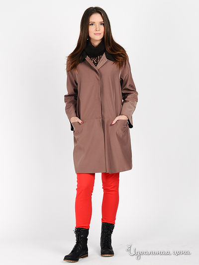 Плащ Веретено, цвет цвет молочный шоколад