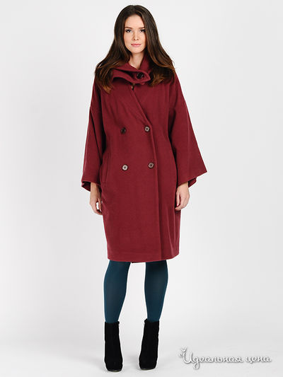 Пальто Веретено, цвет цвет бордовый
