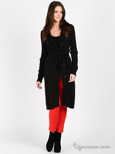 Кардиган Веретено, цвет цвет коричневый